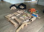 Grote set houten treinrails en accessoires, Ophalen of Verzenden, Gebruikt, Rails