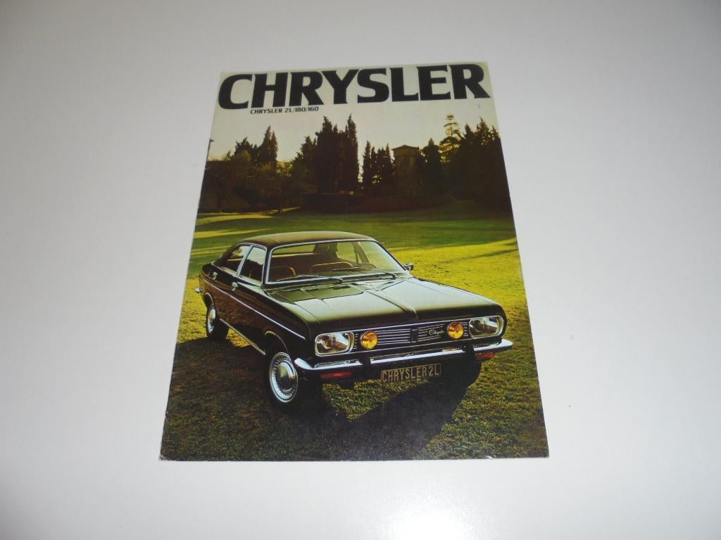 brochure Chrysler 160/180/2 L  1976, Ophalen of Verzenden, Gelezen, Overige merken