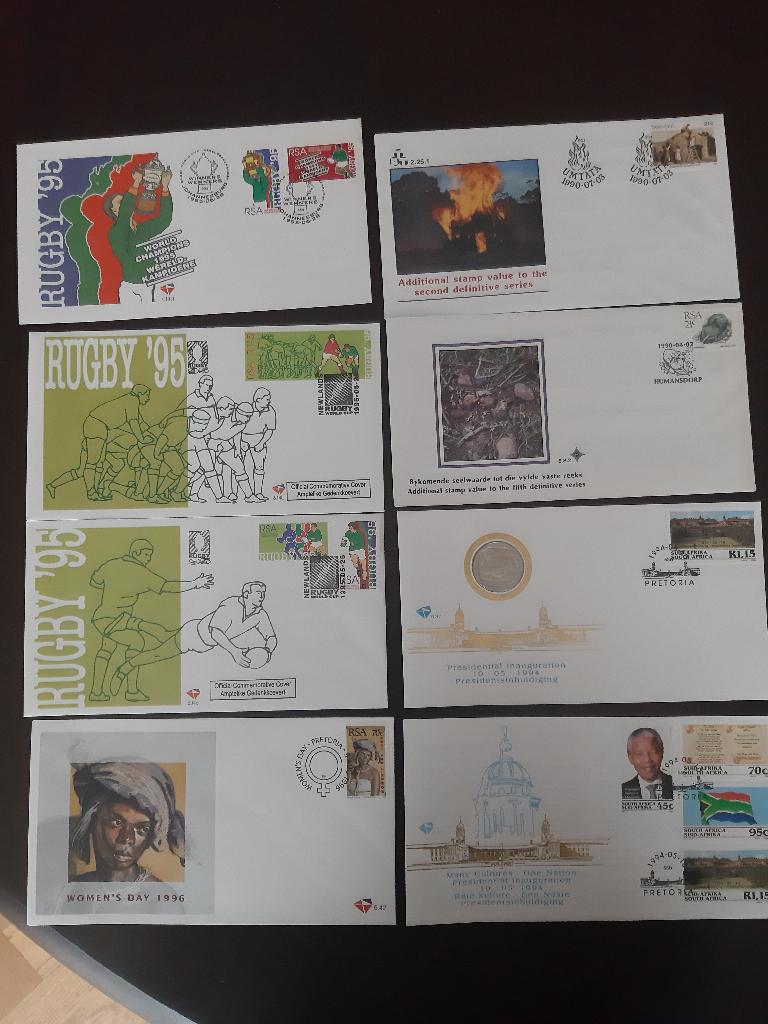 fdc s Zuid Afrika oa Sukarno en Rugby, Ophalen, Overige thema's