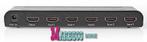 HDMI Switch, 5-Poorts - 5x HDMI Ingang, 1x HDMI Uitgang, 4K, Nedis, Nieuw, Info@marbeco.nl, Minder dan 2 meter
