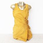 Exclusieve Suede Plein Sud Jeanius Jurk (Maat 38) € 300,-, Maat 38/40 (M), Geel, Plein Sud Jeanius, Ophalen of Verzenden