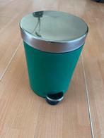 Groene pedaalemmer, Huis en Inrichting, Ophalen, Met pedaal, Zo goed als nieuw, Minder dan 10 liter