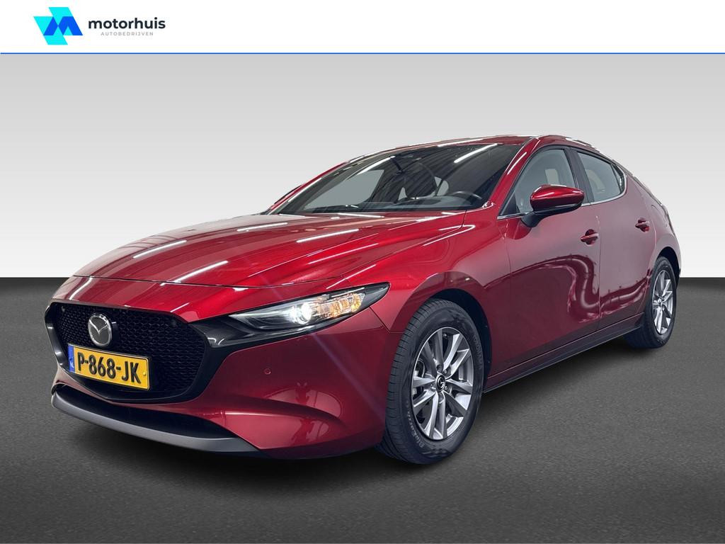 Mazda 3 Skyactiv-G 122PK AUTOMAAT COMFORT LEDER NAVI CAMERA, Auto's, Mazda, Automaat, 1998 cc, Gebruikt, 4 cilinders