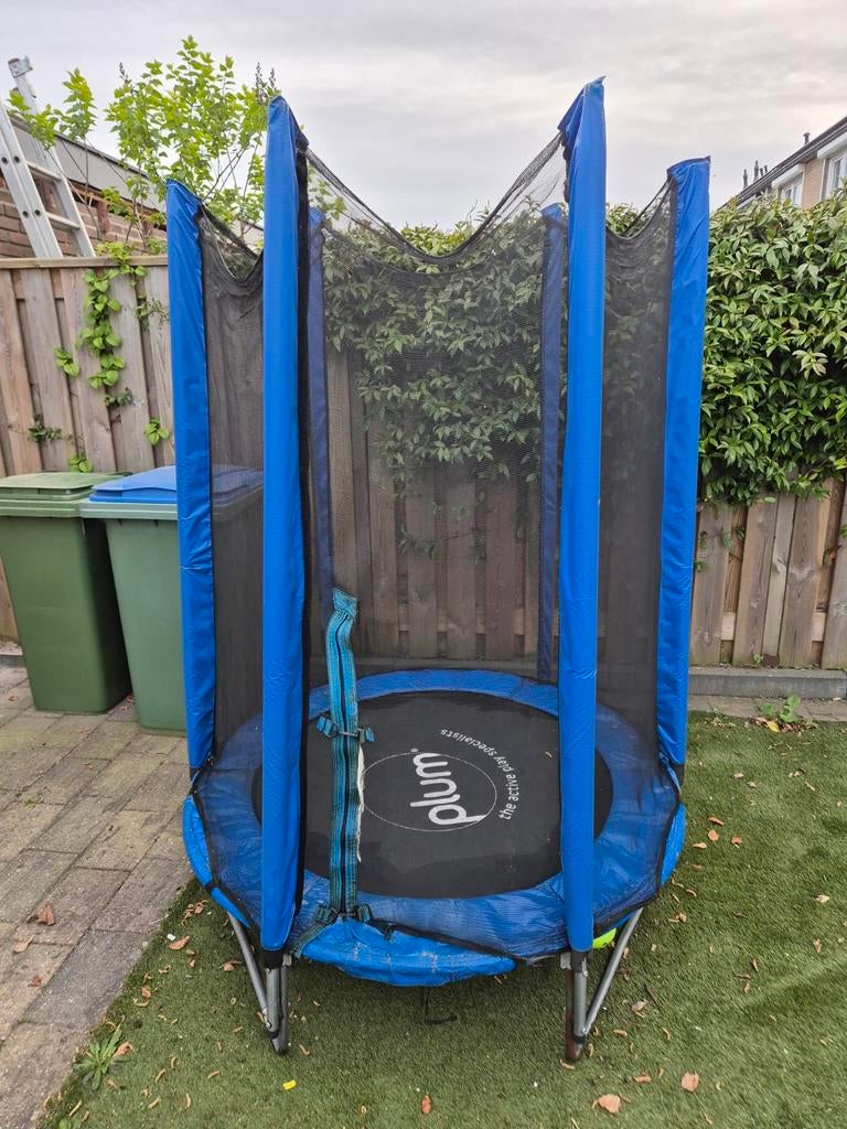 Plum Trampoline Blauw 137cm - Veilig Springplezier!, Ophalen, Gebruikt