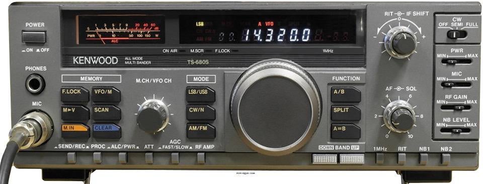 Kenwood ts680s  all mode inc tafelmike mc 50, Ophalen of Verzenden, Gebruikt, Zender en Ontvanger