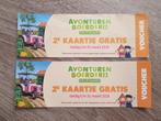 Vouchers voor 2de kaartje gratis Fien en Teun