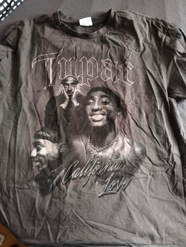 2pac tshirt, Ophalen of Verzenden, Zo goed als nieuw, Overige maten, Grijs