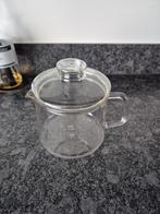 Douwe Egberts / Schott glazen theepot, Gebruikt, Overige typen, Ophalen of Verzenden, Glas