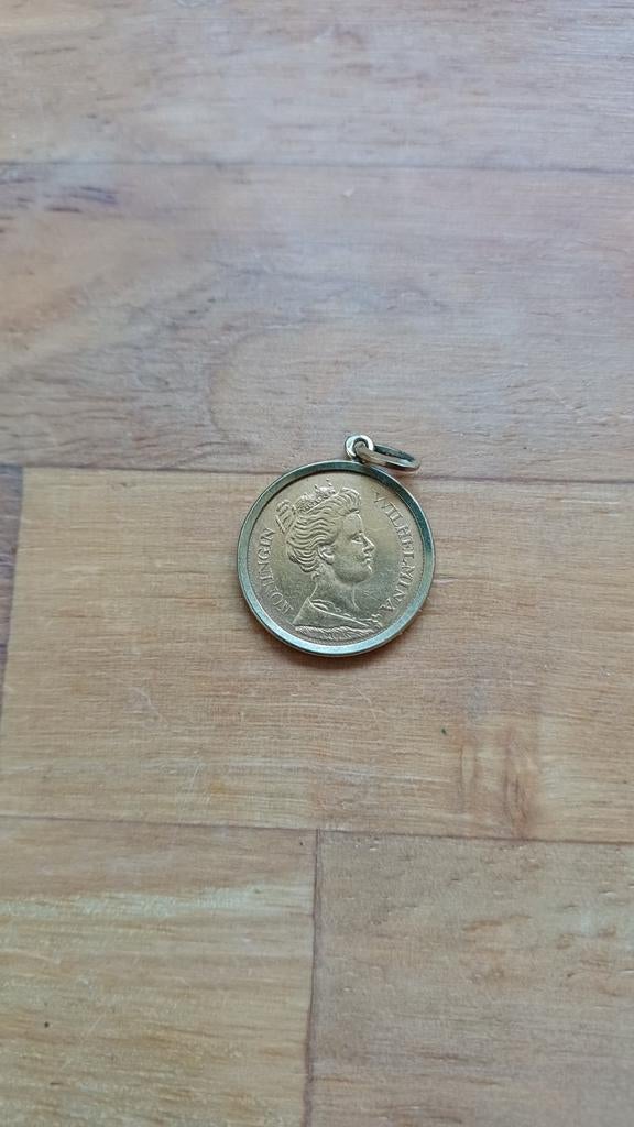 Gouden 5 Gulden Munt 1912 met Hanger - Koningin Wilhelmina, 5 gulden, Koningin Wilhelmina, Losse munt, Goud
