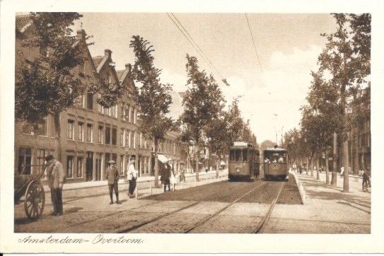 AMSTERDAM Overtoom tram rails, Verzenden, Voor 1920, Ongelopen, Noord-Holland