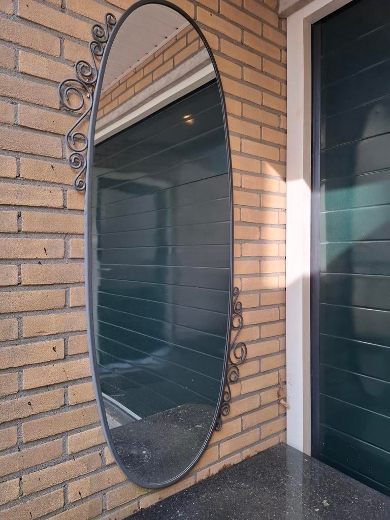 Grote ovale spiegel, Ophalen, Minder dan 50 cm, Gebruikt, Minder dan 100 cm