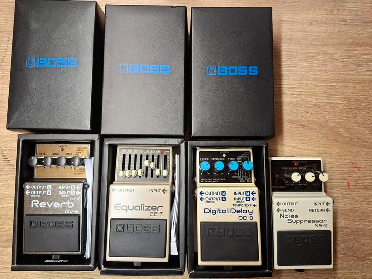 Diverse Boss Effectpedalen - Reverb, Delay, Equalizer, Muziek en Instrumenten, Effecten, Gebruikt, Delay of Echo, Reverb, Overige typen