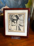 “ Boeren leunend op onderdeur” - Adriaen van Ostade, Ophalen of Verzenden