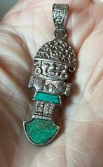 Zilveren Tumi- Amulet Hanger  uit Peru Zilvergehalte 925, Ophalen of Verzenden, Zilver