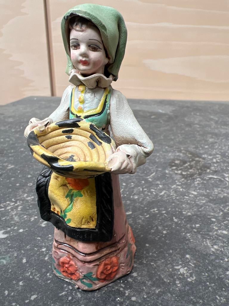 Vintage Keramisch Beeldje A. Massidda - Sardijnse Vrouw, Ophalen of Verzenden, Gebruikt, Mens