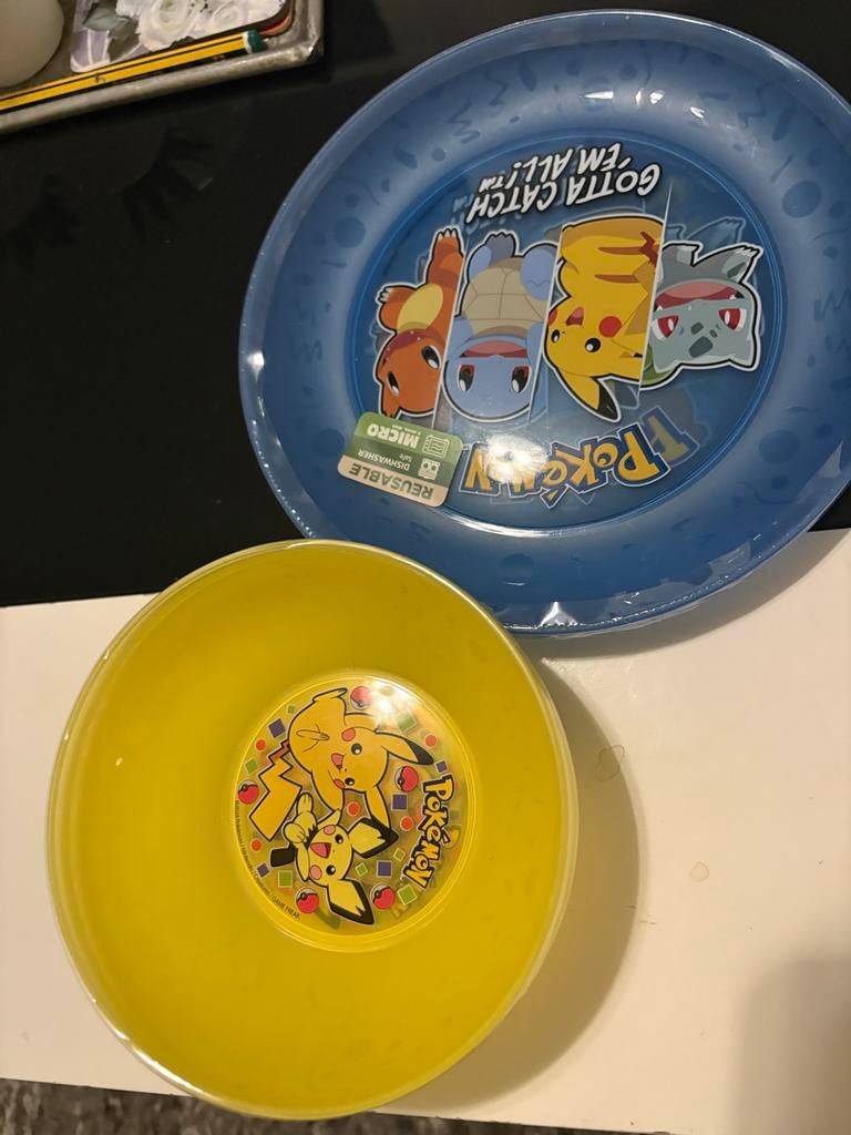 Pokémon Kinderkommen Set - 8 Delig - Herbruikbaar, Hobby en Vrije tijd, Feestartikelen, Verzenden, Nieuw
