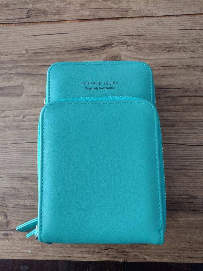 Tasje , telf ,pasjes ...., Ophalen of Verzenden, Nieuw, Groen