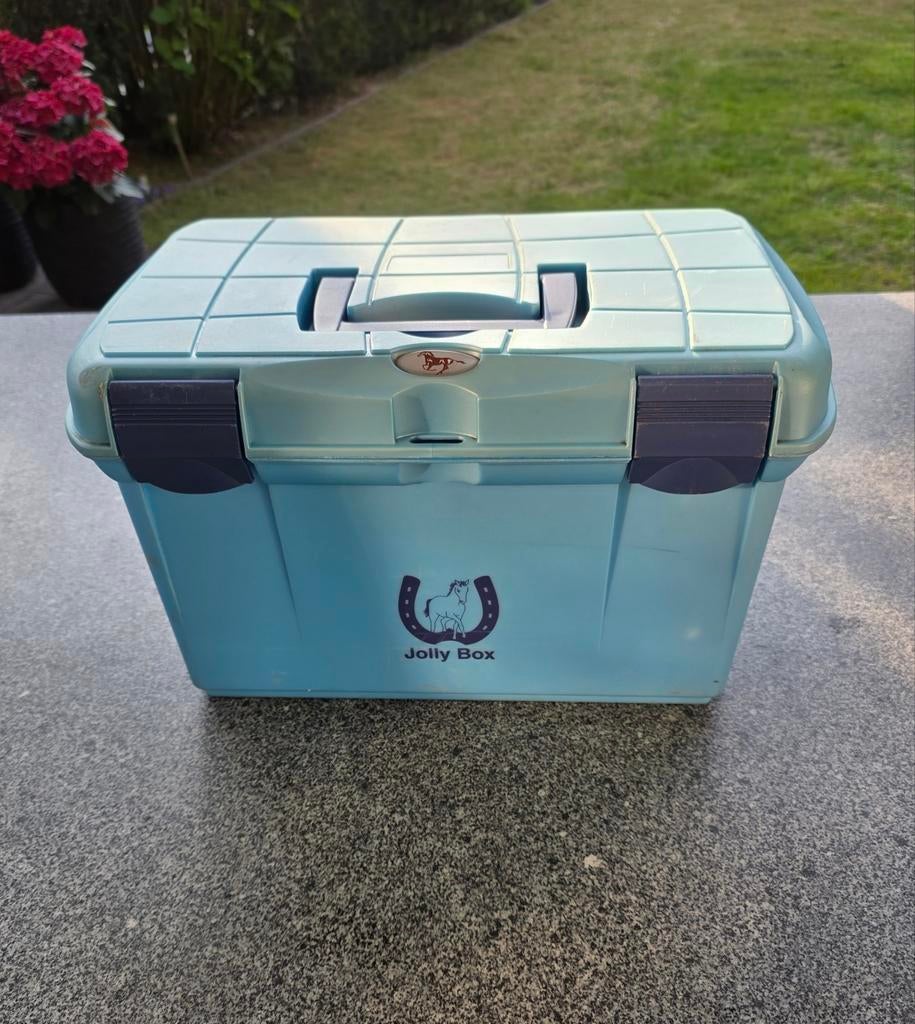 Jolly Box grote poetskist poetsbox blauw, Dieren en Toebehoren, Paarden en Pony's | Verzorgingsproducten, Ophalen of Verzenden