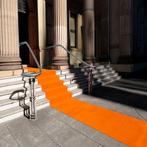 Oranje Loper Expo Carpet 1m oranje met folie, ., Nieuw, Ophalen of Verzenden, .