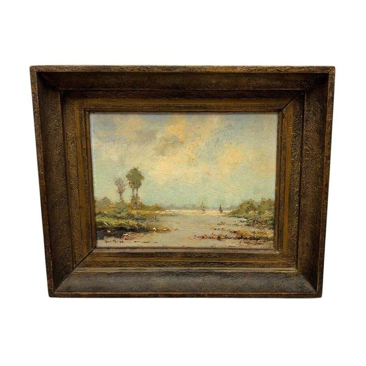 Arend van de Pol (1886-1956) ~ plasgezicht, Antiek en Kunst, Kunst | Schilderijen | Klassiek, Ophalen of Verzenden