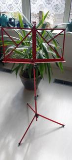 Muziekstandaard rood, Muziek en Instrumenten, Ophalen, Gebruikt, Muziekstandaard