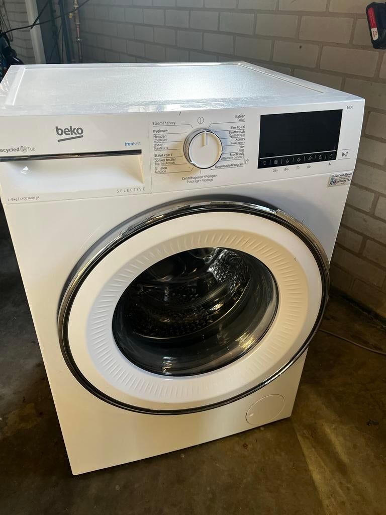 Beko Wasmachine Velo 8kg 1400 toeren, Ophalen, 1200 tot 1600 toeren, 8 tot 10 kg, Zo goed als nieuw