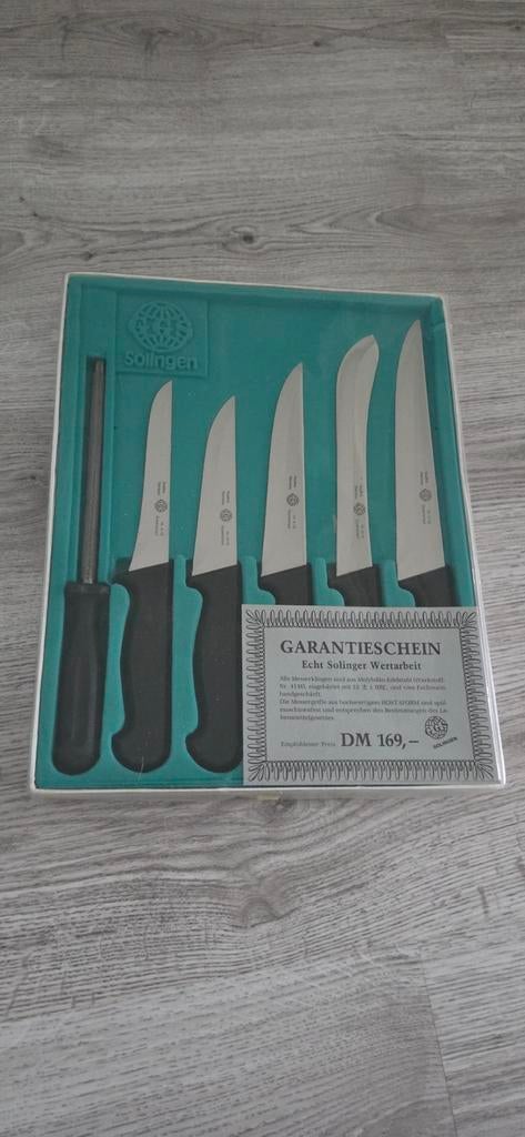 Solingen messenset met aanzetstaal, Ophalen, Nieuw, Bestekset
