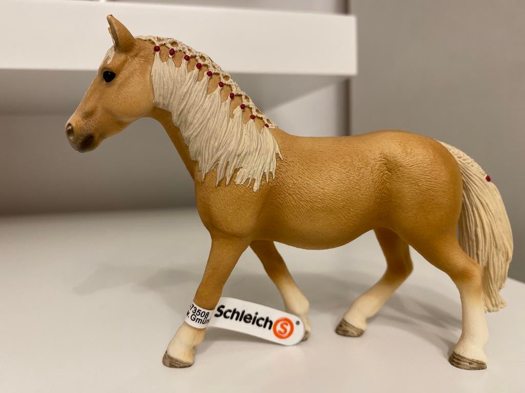 Schleich Haflinger met Vaan ~ 13812, Ophalen of Verzenden, Zo goed als nieuw, Paard, Beeldje of Figuurtje
