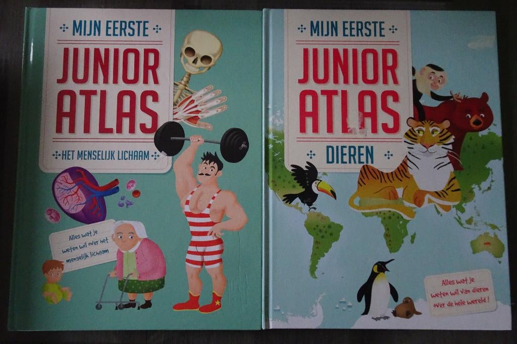 junior atlassen dieren en menselijk lichaam, Boeken, Kinderboeken | Jeugd | onder 10 jaar, Ophalen, Nieuw, Non-fictie