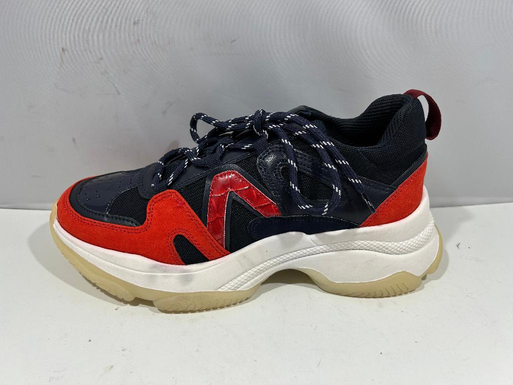 La Strada, maat 38, stevige zwart rode sneakers., Kleding | Dames, Schoenen, Verzenden, Nieuw, Rood, Sneakers of Gympen