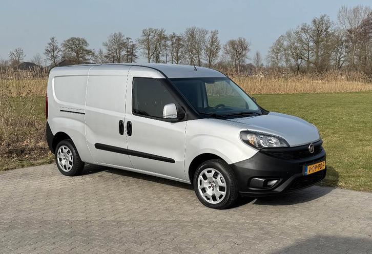 Fiat Doblo Cargo 1.4 Fire SX Maxi L2H1Navi Airco 3Zits Pdc, Auto's, Bestelauto's, Bedrijf, ABS, Airbags, Airconditioning, Bluetooth