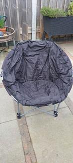 2x Opvouwbare Kuipstoelen voor Buiten - Zwart, Ophalen, Gebruikt, Textileen, Inklapbaar