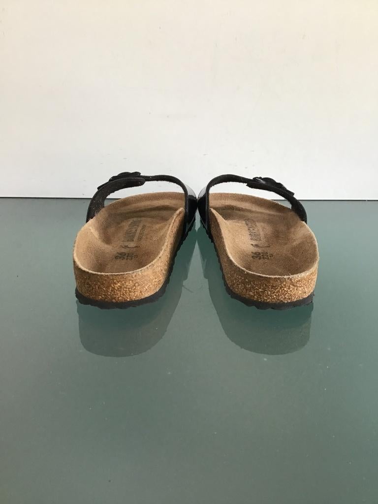 Birkenstock 36 | Madrid zwart | Gratis verzenden, Slippers, Verzenden, Zwart, Zo goed als nieuw