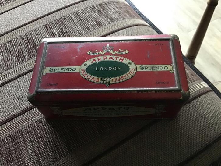 Vintage Engels sigaretten blikje - Ardath Splendo London, Verzamelen, Blikken, Gebruikt, Overige, Overige merken, Ophalen of Verzenden