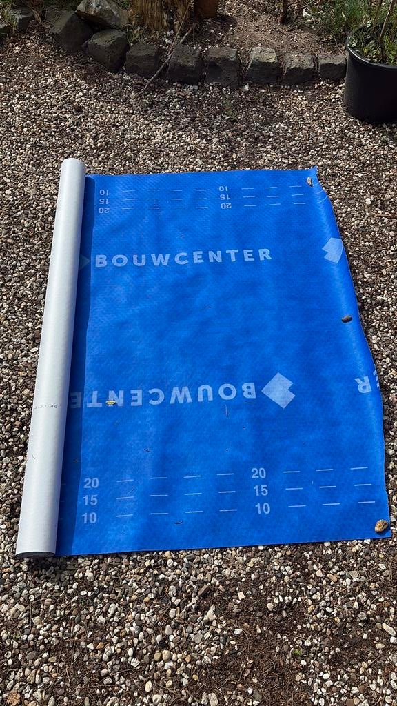 Dakfolie 1.5 m en nog een flinke rol, Doe-het-zelf en Verbouw, Ophalen, Overige materialen, 10 tot 15 m², Zwart