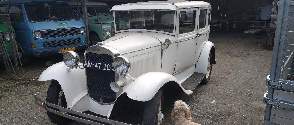 Ford  A 1930 Wit, Auto's, 1160 kg, 40 pk, 4 stoelen, Wit