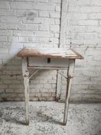 Antiek brocante tafeltje sidetable wastafelkastje, Ophalen of Verzenden
