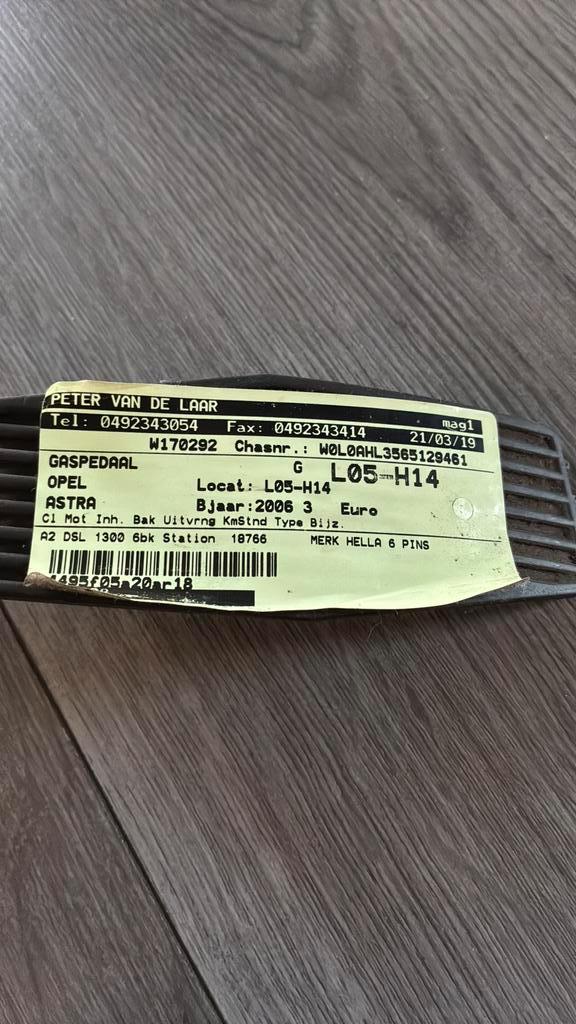 Gaspedaal opel astra g en bobine unit 1.6 16v, Auto-onderdelen, Overige Auto-onderdelen, Opel, Gebruikt, Ophalen of Verzenden