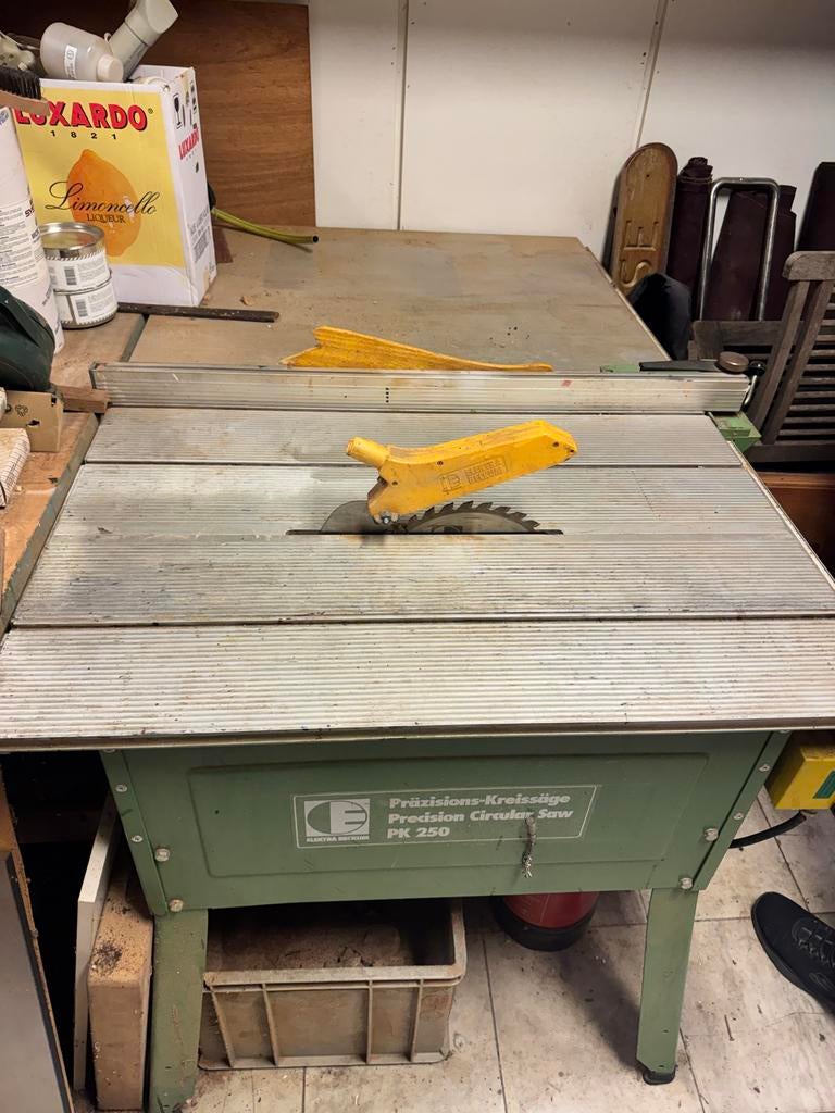 Tafelzaag Elektra Beckum PK 250/3100 WN - Perfecte staat, Ophalen, Cirkelzaag, 70 mm of meer, Zo goed als nieuw