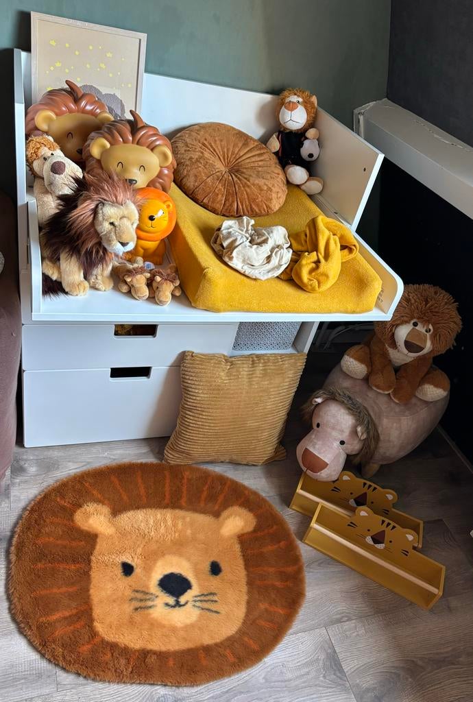 Kinderkamer accessoires leeuw/safari thema, Ophalen, Zo goed als nieuw, Overige typen