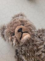 Oud beertje glazen ogen open mond, Overige merken, Heikant 21 Kaatsheuvel, Stoffen beer, Belle Vieille Brocante