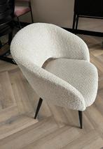 Teddy stof eetkamerstoel, Ophalen, Wit, Zo goed als nieuw, Eén