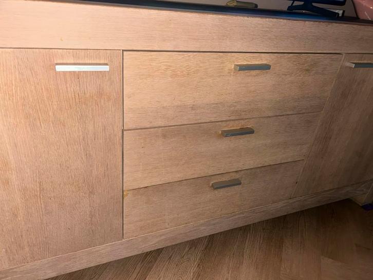 Dressoir/tv meubel, Huis en Inrichting, Kasten | Dressoirs, Gebruikt, 200 cm of meer, 25 tot 50 cm, Met lade(s), Met deur(en)