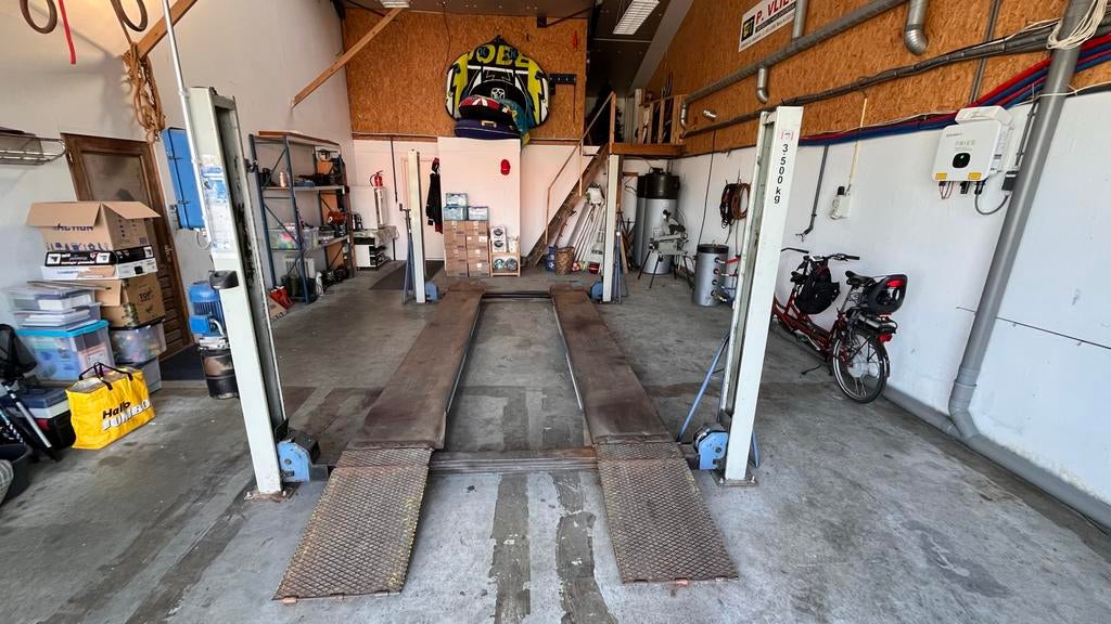 Ravaglioli Robuuste 4-koloms hefbrug 3500 kg voor garage, Auto diversen, Autogereedschap, Ophalen, Gebruikt, Ravaglioli, Via I Maggio 3 Frazione Pontecchio Marconi 40037 Sasso Marconi Bologna Italie