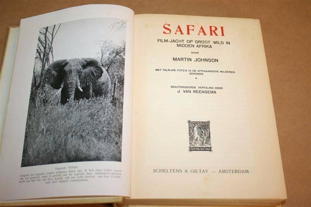 Safari - Film-jacht op groot wild in Midden Afrika, Boeken, Ophalen of Verzenden, Gelezen, Overige diersoorten