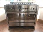 Smeg Fornuis 1 meter breed - Dubbele Oven - 6 pits, Ophalen, Gebruikt, 60 cm of meer, Gas