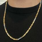 14k gouden Koningsketting byzantijnse massief schakel, Ophalen of Verzenden, Nieuw, Goud