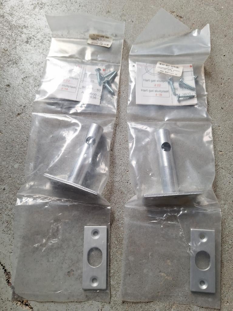 Insteekgrendel DM50MM, voorplaat F1 ALU - Set van 2, Ophalen of Verzenden, Nieuw