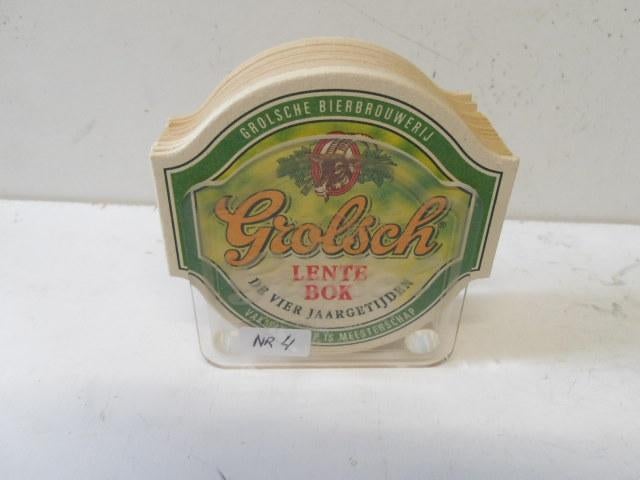 Grolsch viltjeshouder + viltjes (nr.4), Ophalen of Verzenden, Nieuw, Viltje(s), Grolsch