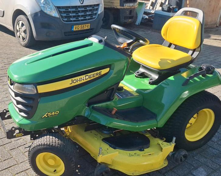 John deere x540, Tuin en Terras, Zitmaaiers, Gebruikt, 120 cm of meer, Elektrische starter, Mulchfunctie, Ophalen